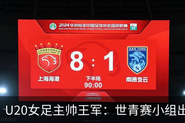 U20女足主帅王军：世青赛小组出线是首要目标，会全力冲击8强